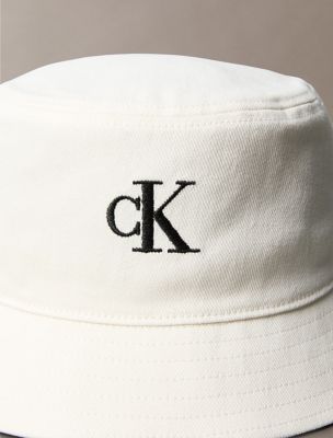 キャップ ^ ^ Unisex CKJ Monogram Denim Bucket Hat 4G5021G Denim Bucket Hat | blue | Calvin Klein Singapore