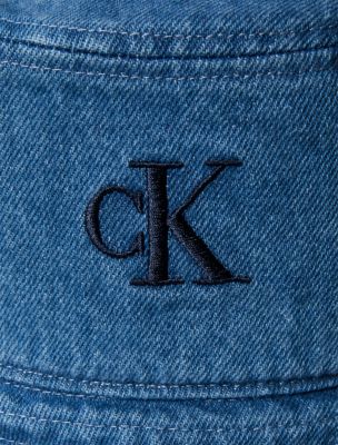Monogram Logo Denim Bucket Hat | Calvin Klein