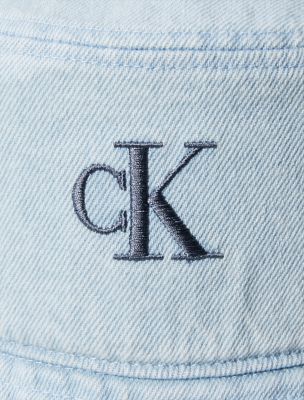 Monogram Logo Denim Bucket Hat | Calvin Klein