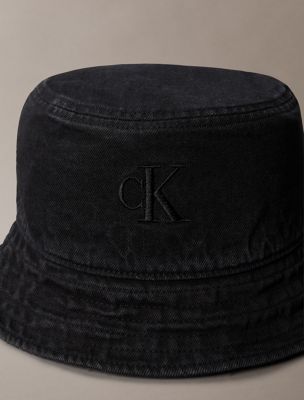 ★ ★ Unisex CKJ Small Monogram Logo Denim Bucket 40W3293R_BAE_main