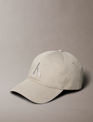 Twill Embroidered Monogram Logo Cap, Vintage Khaki