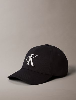 Twill Embroidered Monogram Logo Cap, Black Beauty