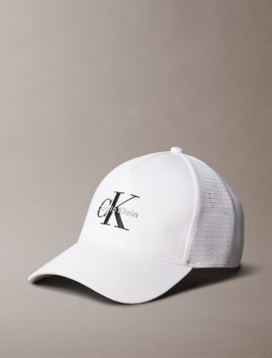 Monogram Logo Mesh Baseball Cap, Bright White