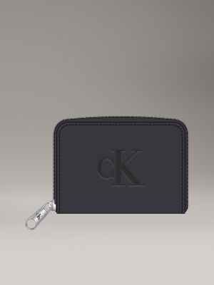 Sculpted Impression Wallet, Black