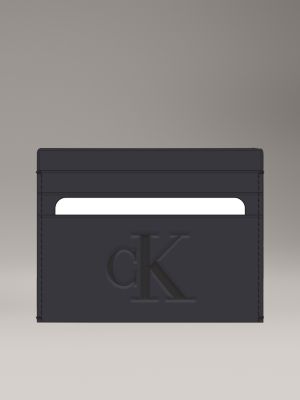Sculpted Impression Card Case, Black