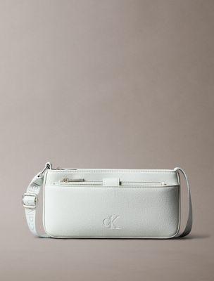 All Day Phone Zip Crossbody Bag, Sky Gray