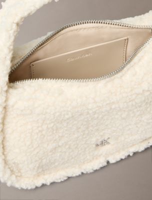 Женская сумка Calvin Klein Sherpa Shoulder, цвет: Берёзовый — фото 3