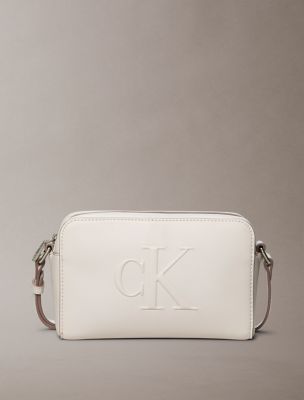 Sculpted Impression Camera Bag, Sky Gray