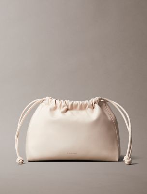 Drawstring Crossbody Bag, Hushed Pink