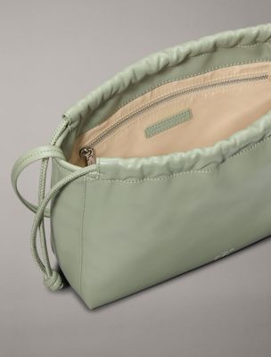 ハンドバッグ   Women's CKJ Drawstring Crossbody Light Green 4K Monogram Logo Drawstring Crossbody Bag | Calvin Klein