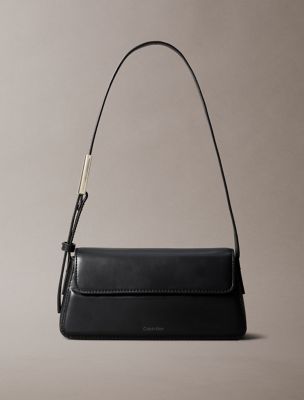 Belted Small Shoulder Bag, Black