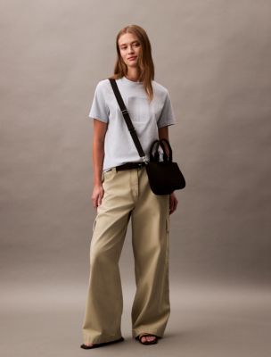 トートバッグ   Women's CKJ Minimal Monogram Tina Bag 4K3144G C Calvin Klein Women's CKJ Minimal Monogram Tina Bag 4K3144G U