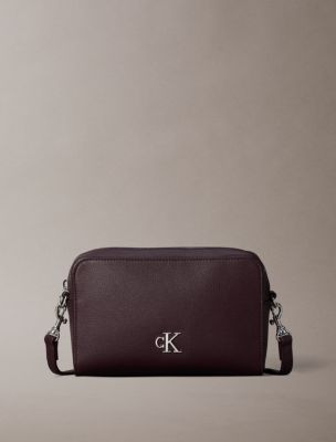 Minimal Monogram Phone Crossbody, Fudge
