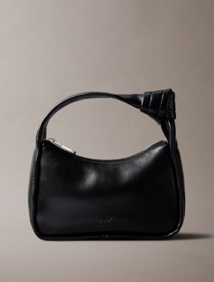 Knotted Mini Shoulder Bag, Black