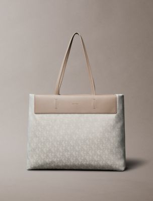 All Day Logo Jacquard Tote Bag, Chateau Gray