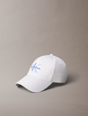 Embroidered Monologo Baseball Cap, Bright White/Marina