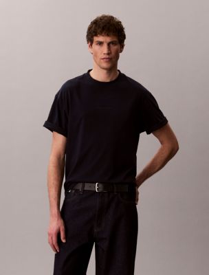 Micro Logo Graphic Relaxed T-Shirt, Dark Sapphire