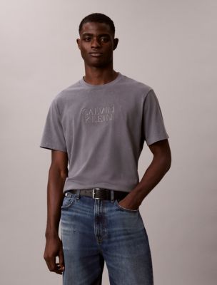 Powder Wash Crewneck Tee, Castlerock