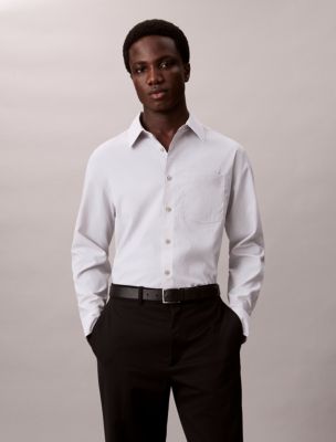 Tech Poplin Button-Down Shirt, Gray Violet