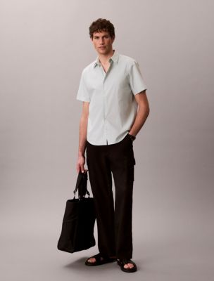 Мужские рубашки Calvin Klein Cotton Stretch Classic Button-Down Shirt — фото 2