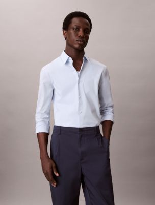 Slim Stretch Button-Down Shirt, Plein Air