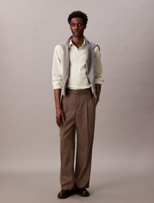 Slim Stretch Button-Down Shirt, Tender Greens