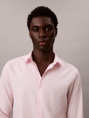 Slim Stretch Button-Down Shirt, Ballet Slipper