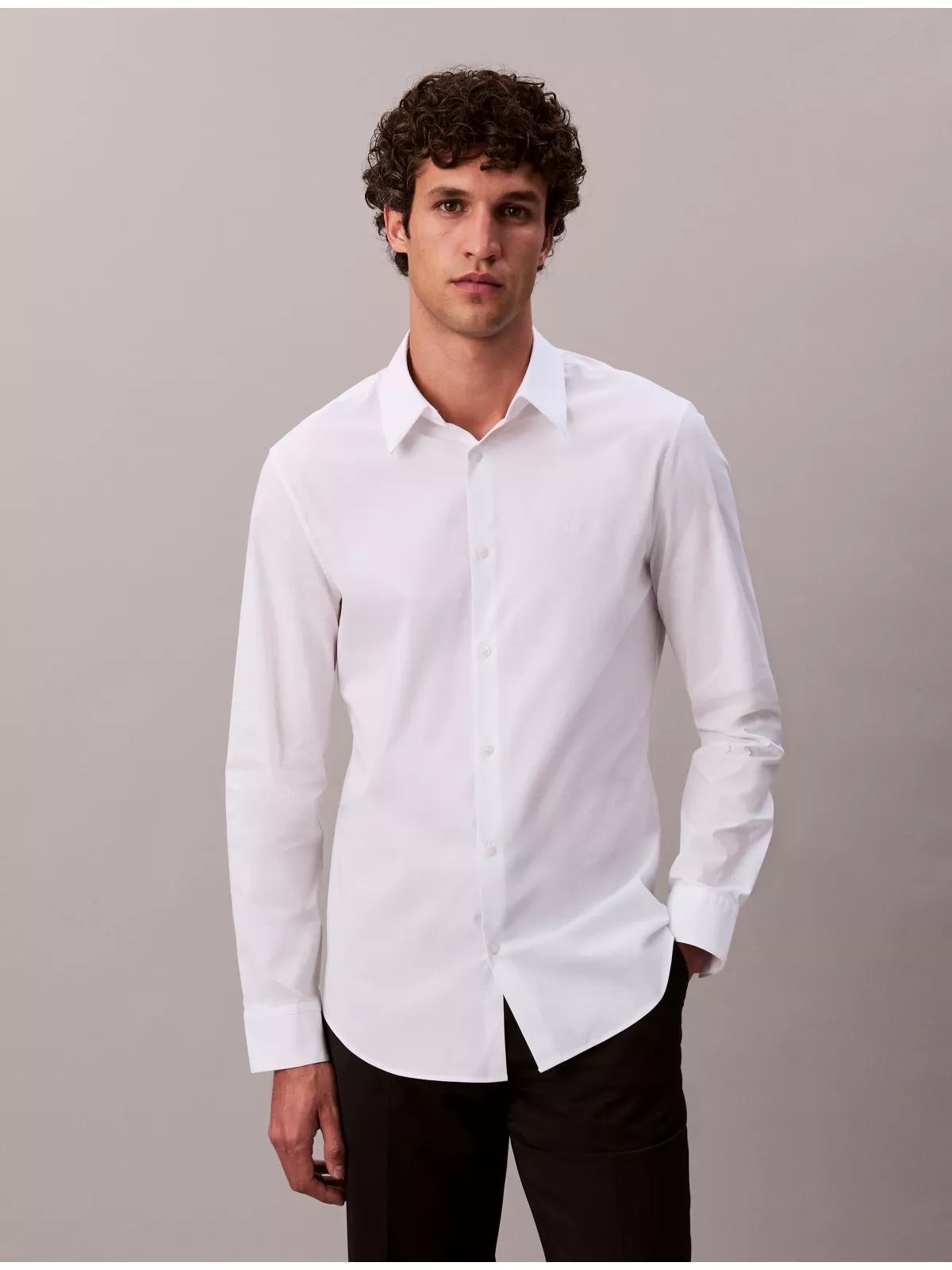 Slim Stretch Button-Down Shirt