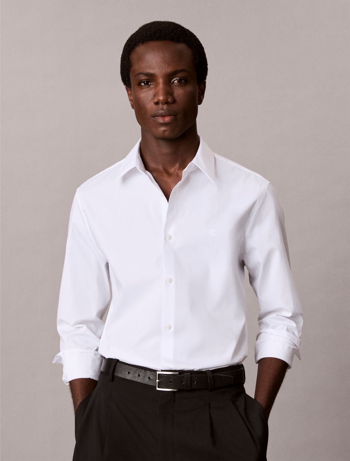 Slim Stretch Button-Down Shirt