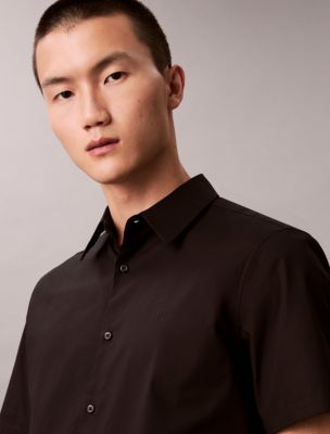 Мужские рубашки Calvin Klein Cotton Stretch Slim Button-Down Shirt — фото 3