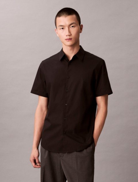 Мужские рубашки Calvin Klein Cotton Stretch Slim Button-Down Shirt