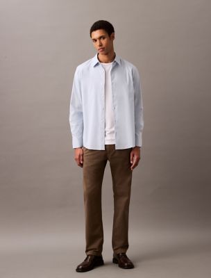 Classic Stretch Button-Down Shirt, Niagara Mist