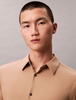 Мужские рубашки Calvin Klein Tech Stretch Slim Button-Down Shirt — фото 3