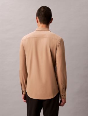 Мужские рубашки Calvin Klein Tech Stretch Slim Button-Down Shirt — фото 4