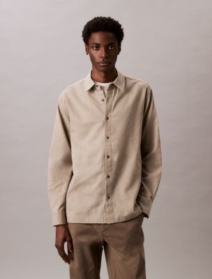 Linen Cotton Classic Button-Down Shirt, Laurel Oak