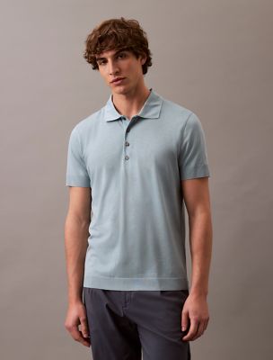 Fine Knit Lyocell Blend Polo Shirt, Arona