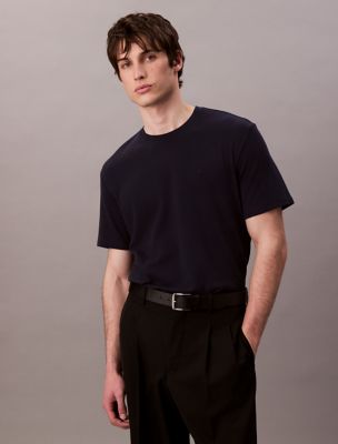 Cotton Combed Rib Classic T-Shirt, Sky Captain