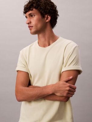 Cotton Combed Rib Classic T-Shirt, Aloe Wash