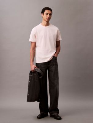 Mini Shadow Stripe Classic Tee, Silver Peony