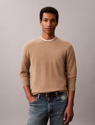 Merino Wool Classic Sweater, Tigers Eye Htr