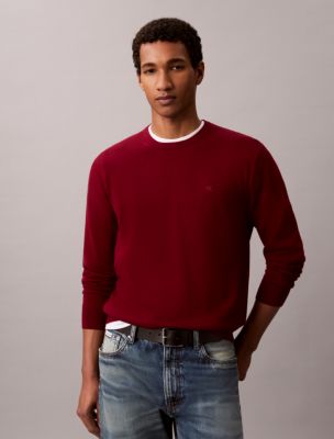 Merino Wool Classic Sweater, Rhododendron