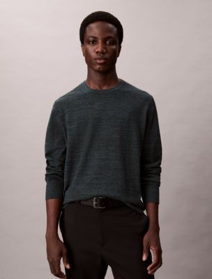 Merino Wool Classic Sweater, Vineyard Mouline