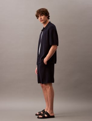 Jacquard Mesh Pull-On Sweater Shorts | Calvin Klein® USA