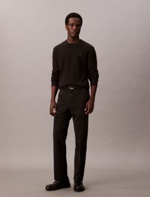 Textured Relaxed Sweater, Black