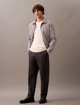 Cotton Blend Tech Stretch Trouser, Ebony
