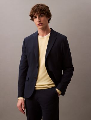 Refined Slim Blazer, Dark Sapphire