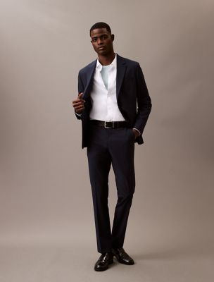 Refined Stretch Slim Pants, Dark Sapphire
