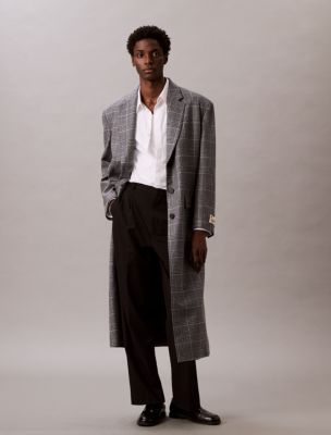 Long Tailored Coat, Black