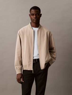 Seersucker Bomber Jacket, Aluminum