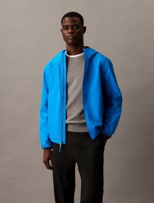 Tech Shell Hooded Jacket, French Blue